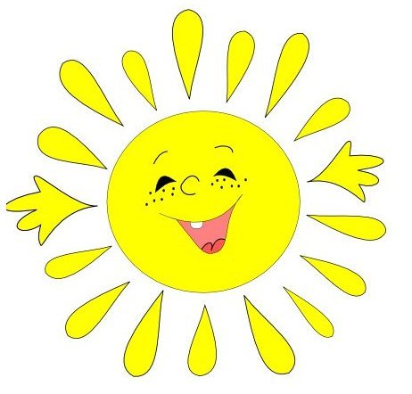 Картинки солнышка с улыбкой и лучиками - для детей, смотреть 3