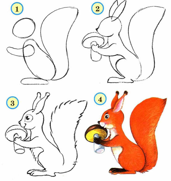 Как рисовать животных поэтапно карандашом для начинающих 7