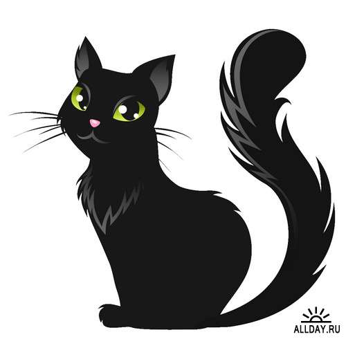 Красивые картинки котов для срисовки - легкие, простые, прикольные 8
