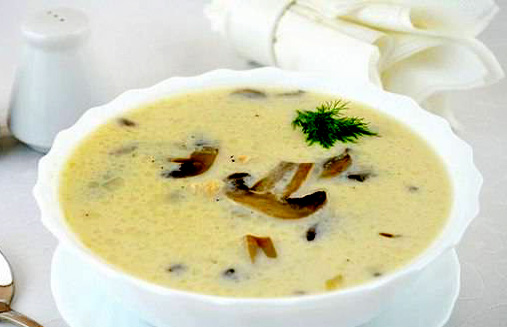 Суп с шампиньонами и плавленным сыром - рецепт и приготовление 2