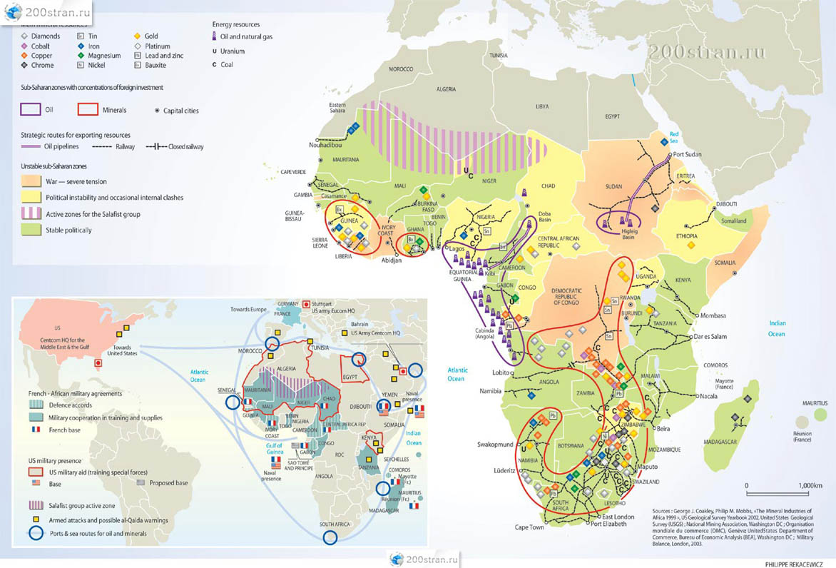 Полезные ископаемые Африки - виды, характеристика, строение 1