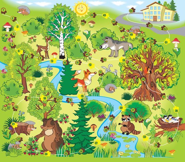 Красивые картинки леса для детей - смотреть, скачать бесплатно 5