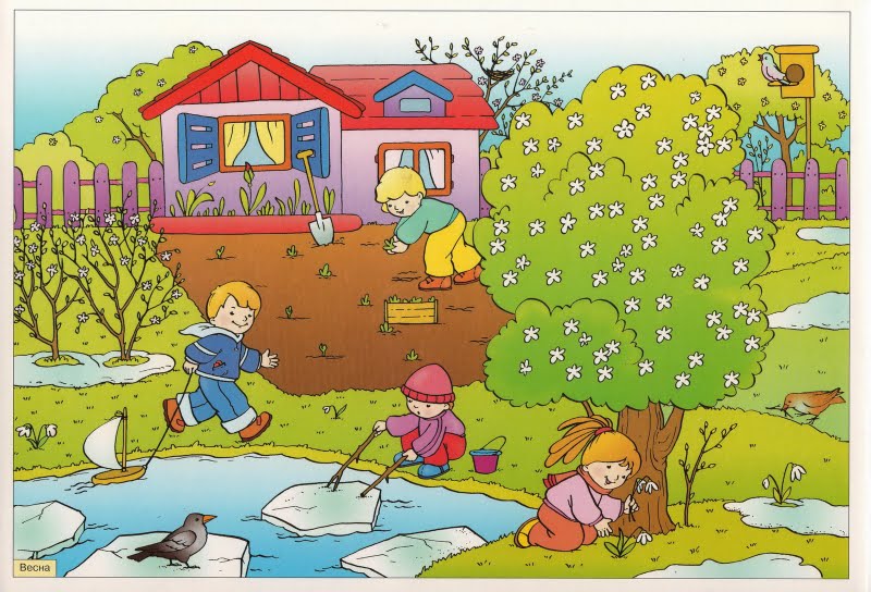 Картинки на тему Весна для детского сада - самые красивые и прикольные 19