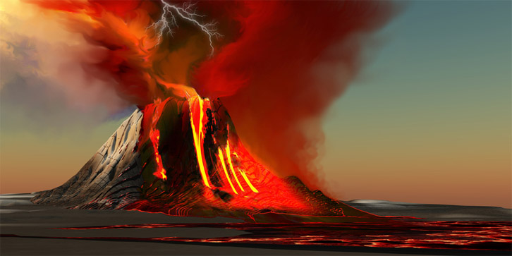 Извержение вулкана, землетрясения, лава - красивые снимки и фото 13