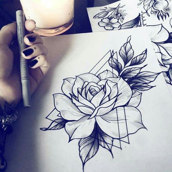 Картинки для срисовки цветы, цветочки - красивые и прикольные 3