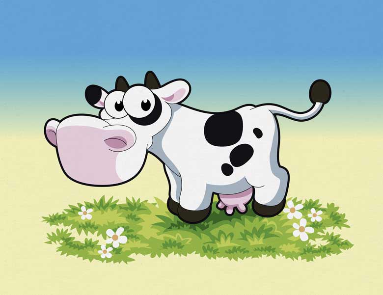 Красивые картинки коровы для детей и малышей - сборка 6