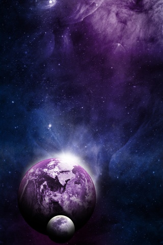 Невероятные и необычные картинки, фото луны на телефон на заставку 14