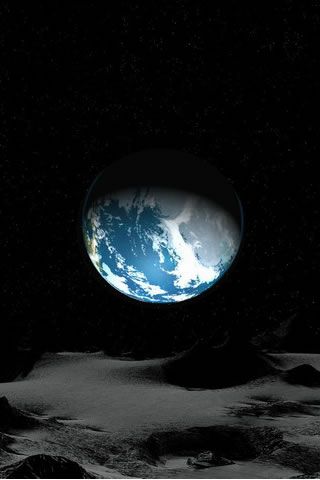 Невероятные и необычные картинки, фото луны на телефон на заставку 15