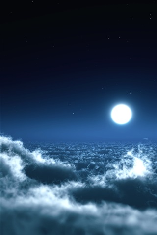 Невероятные и необычные картинки, фото луны на телефон на заставку 17