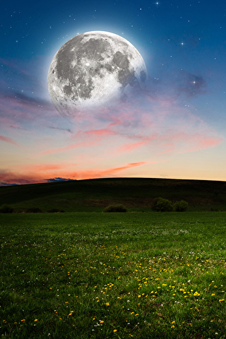 Невероятные и необычные картинки, фото луны на телефон на заставку 2