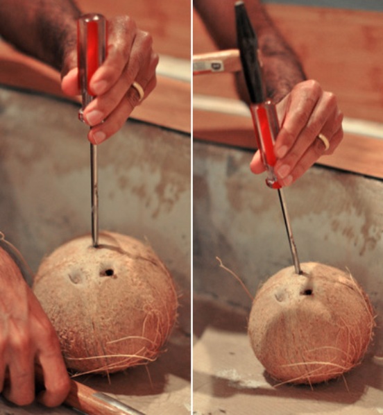 Как открыть кокос в домашних условиях - простые способы и методы 3