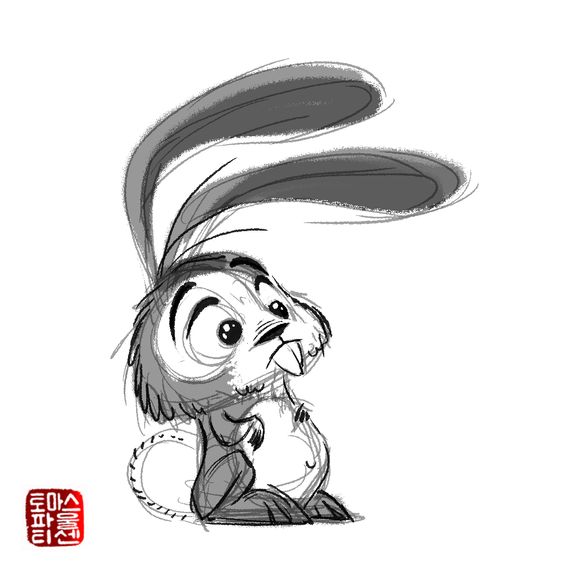 Лучшие картинки для срисовки зайчика, заяц - подборка рисунков 4