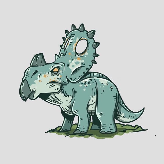 Очень красивые картинки динозавров для срисовки - подборка 9