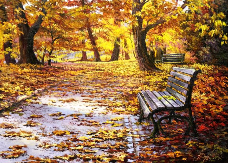 Красивые и удивительные картинки осень в парке - подборка фото 13