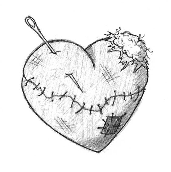Красивые картинки Сердца для срисовки - самые необычные 7