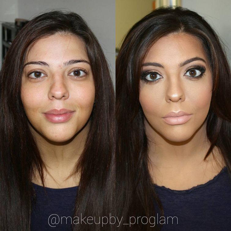 Сравнение девушек с макияжем и без - прикольные фото, картинки 1