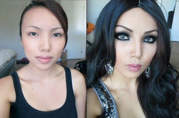 Сравнение девушек с макияжем и без - прикольные фото, картинки 19