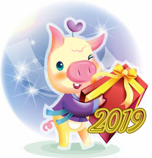 Интересные и прикольные картинки, фото свиньи на Новый год 2019 18