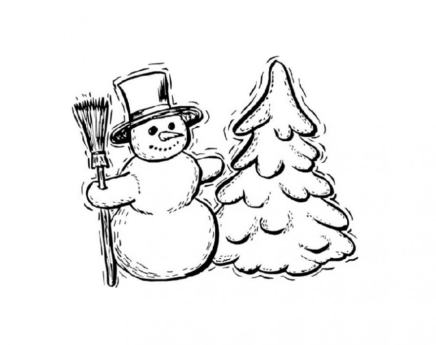 Красивый снеговик - картинки и рисунки. Подборка картинок снеговиков 7