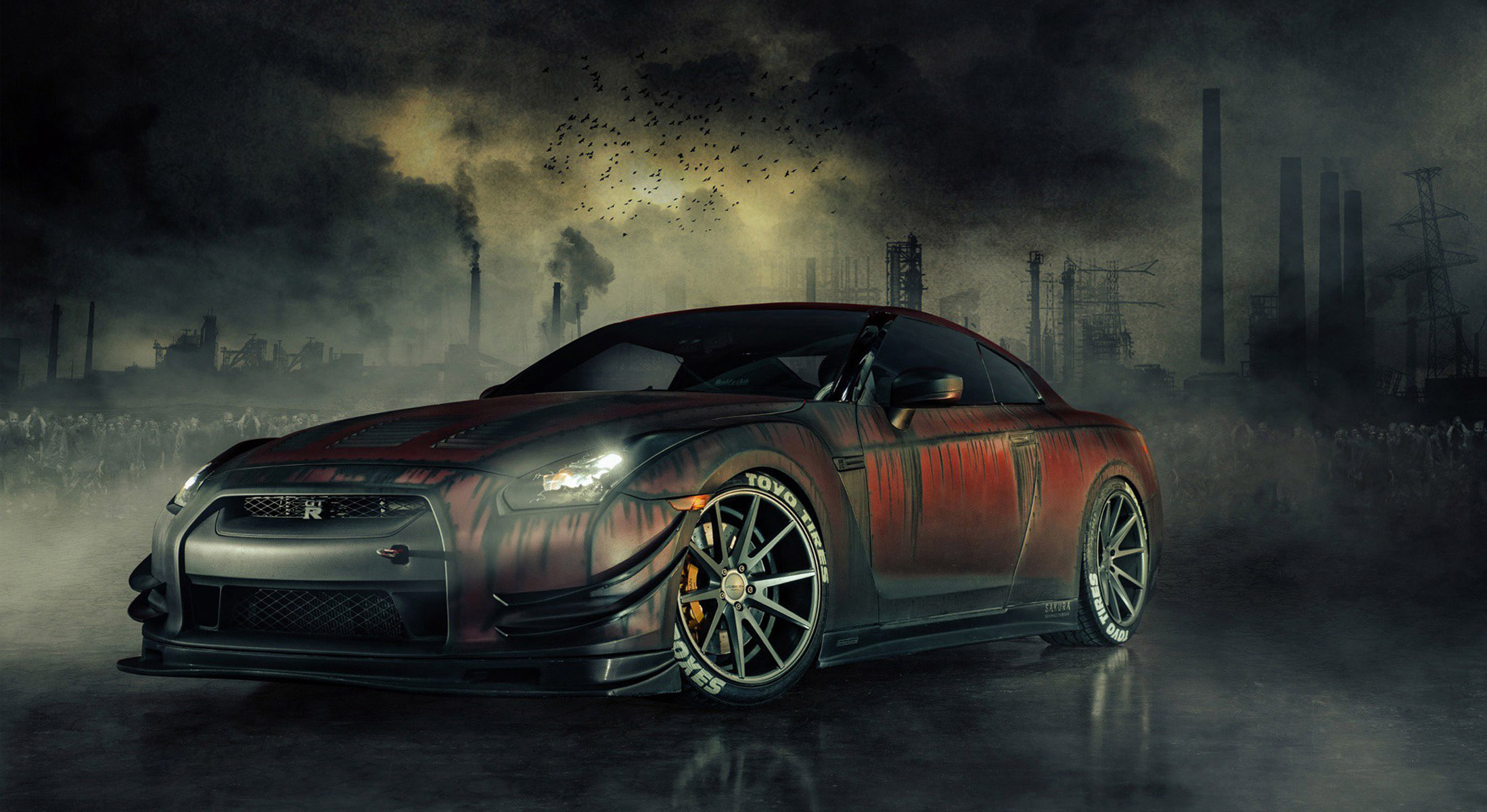 Невероятные и красивые обои, картинки - Nissan GT-R 7