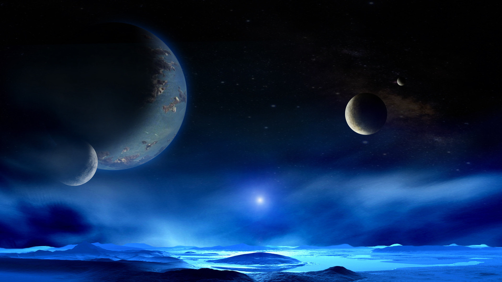 Красивые обои планет, космоса, галактик на рабочий стол - подборка 13