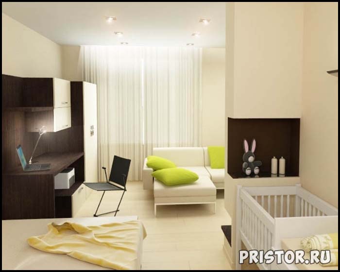 Дизайн однокомнатной квартиры с ребенком - интересные варианты 6