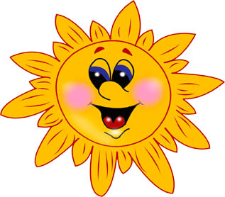 Картинки солнышка с улыбкой и лучиками - для детей, смотреть 10