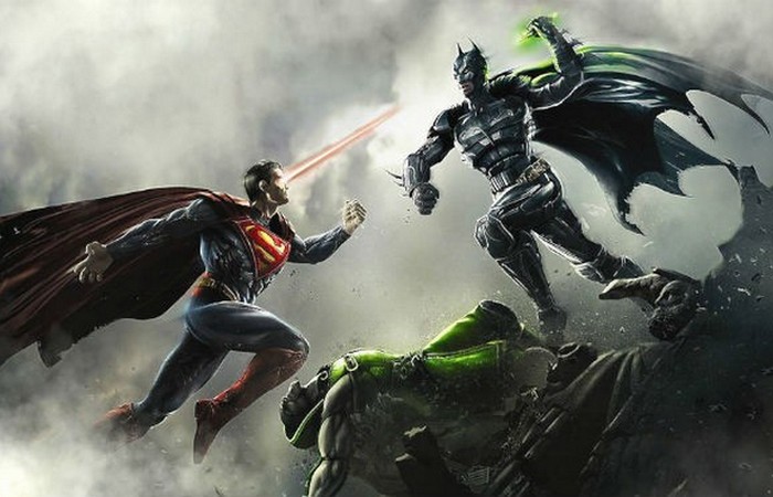 Прикольные картинки Бэтмен против Супермена - смотреть бесплатно 12