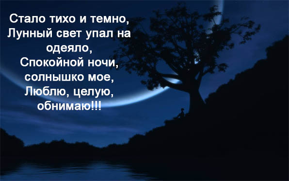 Картинки спокойной ночи любимое солнышко