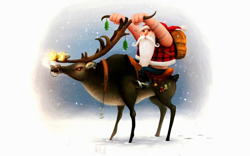Дед Мороз и Снегурочка красивые картинки - подборка для детей 7