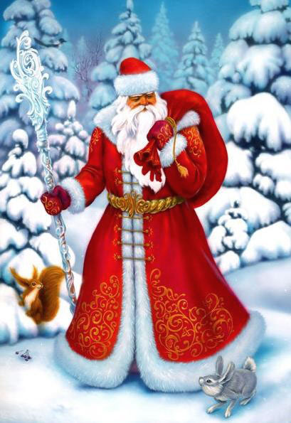 Дед Мороз и Снегурочка красивые картинки - подборка для детей 8