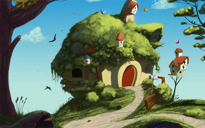 Наш волшебный зеленый дом картинки и рисунки - красивые и удивительные 8