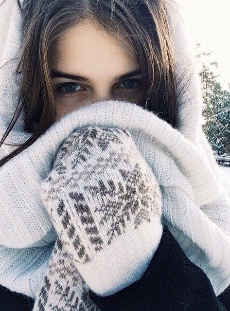 Девушка зимой картинки на аву - самые прикольные и красивые 11