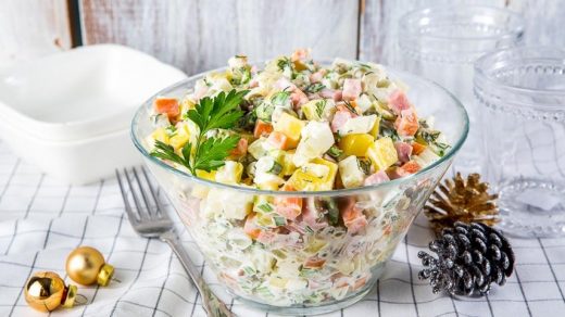 Салаты на Новый год 2018 - легкие и простые рецепты вкусных салатов 1