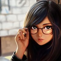 Картинки девушек в очках на аву - самые прикольные и красивые 13