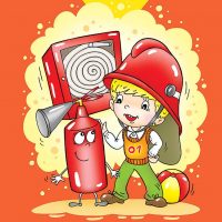 Красивые и интересные рисунки на тему пожарная безопасность - для детей 5