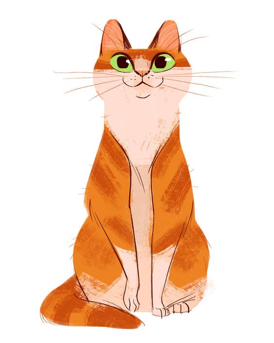 Рисунки котиков и кошек для срисовки - красивые и прикольные 2