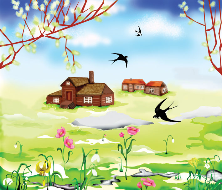 Картинки на тему Весна для детского сада - самые красивые и прикольные 3