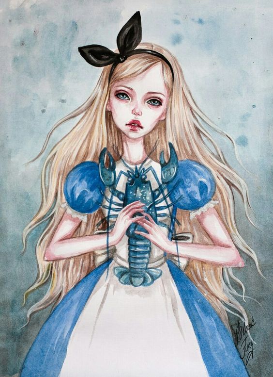 Красивые картинки для срисовки Алиса в Стране чудес - подборка 7