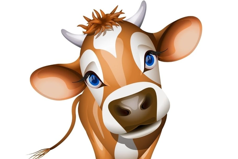 Красивые картинки коровы для детей и малышей - сборка 20