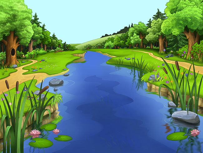 Красивые картинки реки для детей - увлекательная сборка 7