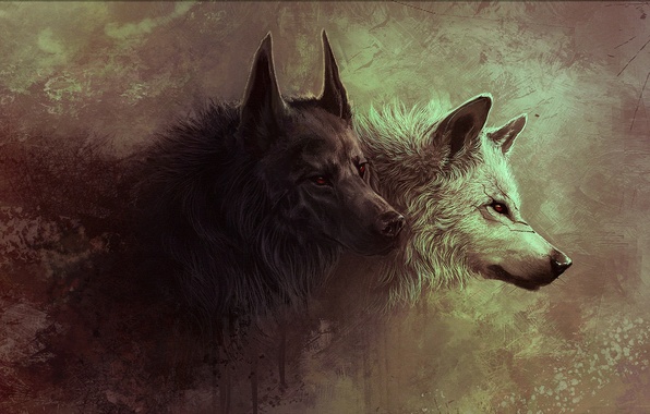 Прикольные и красивые арт картинки волка. Нарисованный волк, фэнтези 8