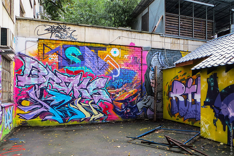 Крутые стрит-арт граффити, картинки граффити - прикольная сборка 6