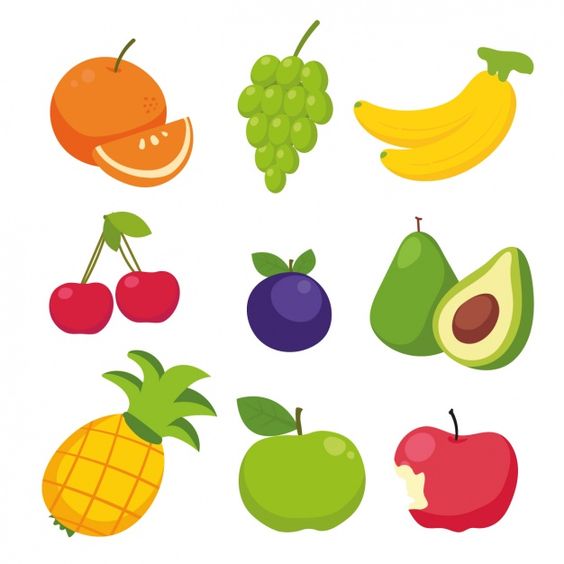 Прикольные и кавайные картинки фруктов для срисовки - подборка 8