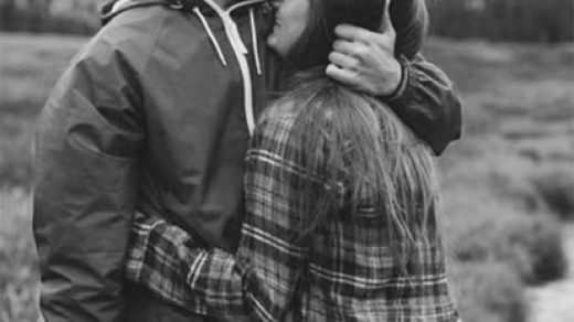 Черно-белые фото и картинки поцелуев любящих людей - сборка 9