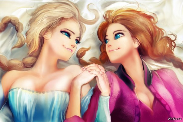 Красивые картинки Эльза и Анна из Холодного Сердца - подборка 14