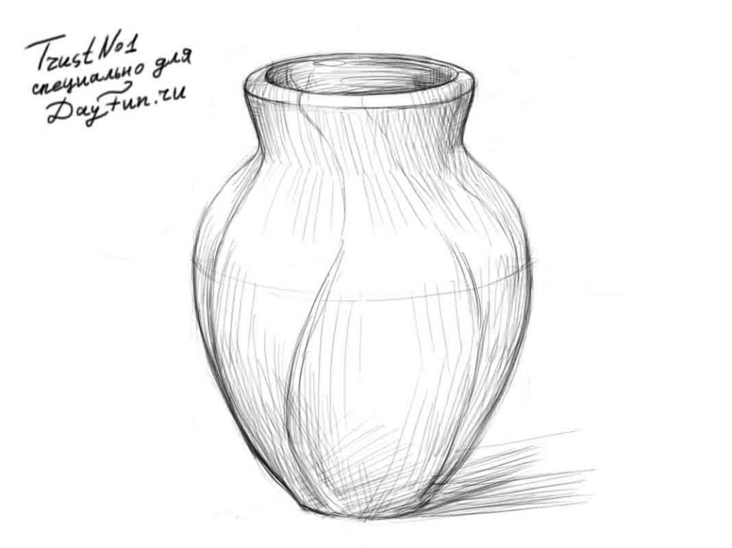Красивые картинки вазы с цветами и без для срисовки - подборка 2