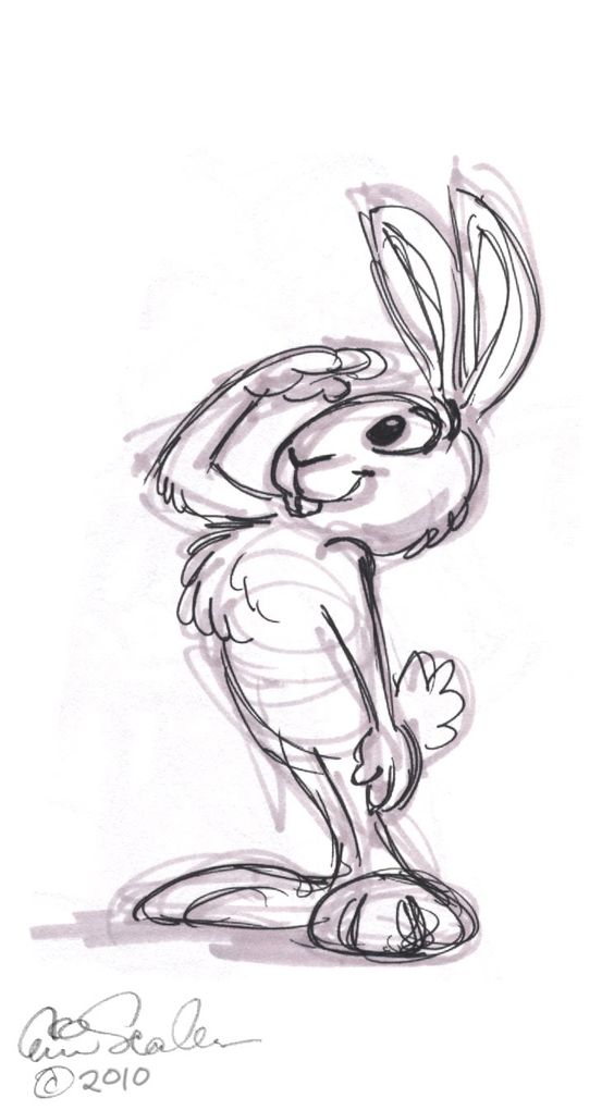 Лучшие картинки для срисовки зайчика, заяц - подборка рисунков 18