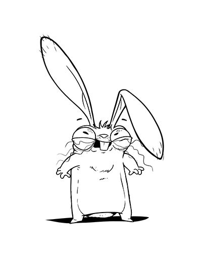 Лучшие картинки для срисовки зайчика, заяц - подборка рисунков 7