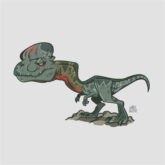 Очень красивые картинки динозавров для срисовки - подборка 16